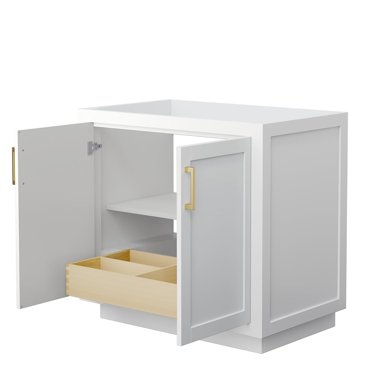 Miranda 36" Single Free Standing Vanity Cabinet Only - Less Vanity Top