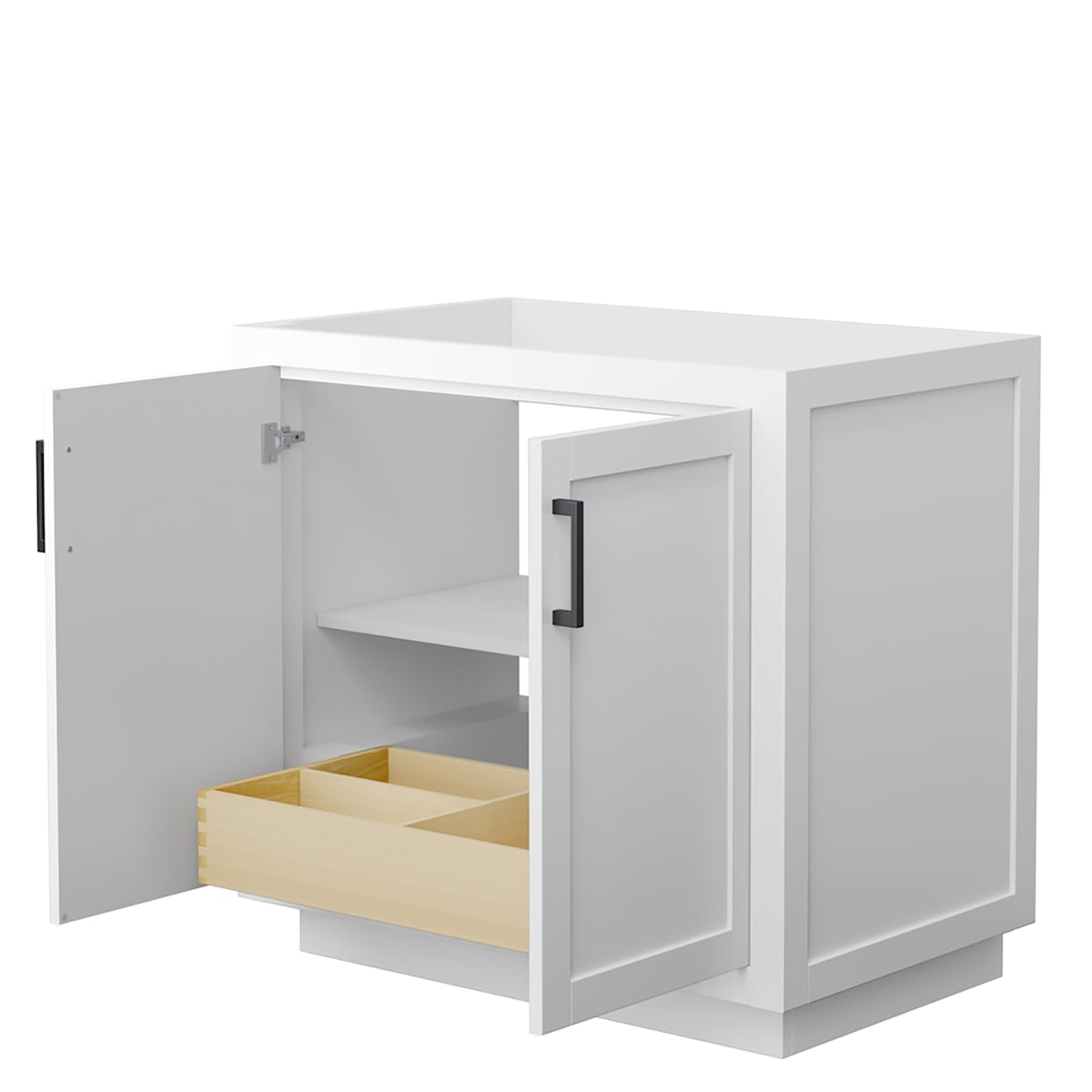 Miranda 36" Single Free Standing Vanity Cabinet Only - Less Vanity Top