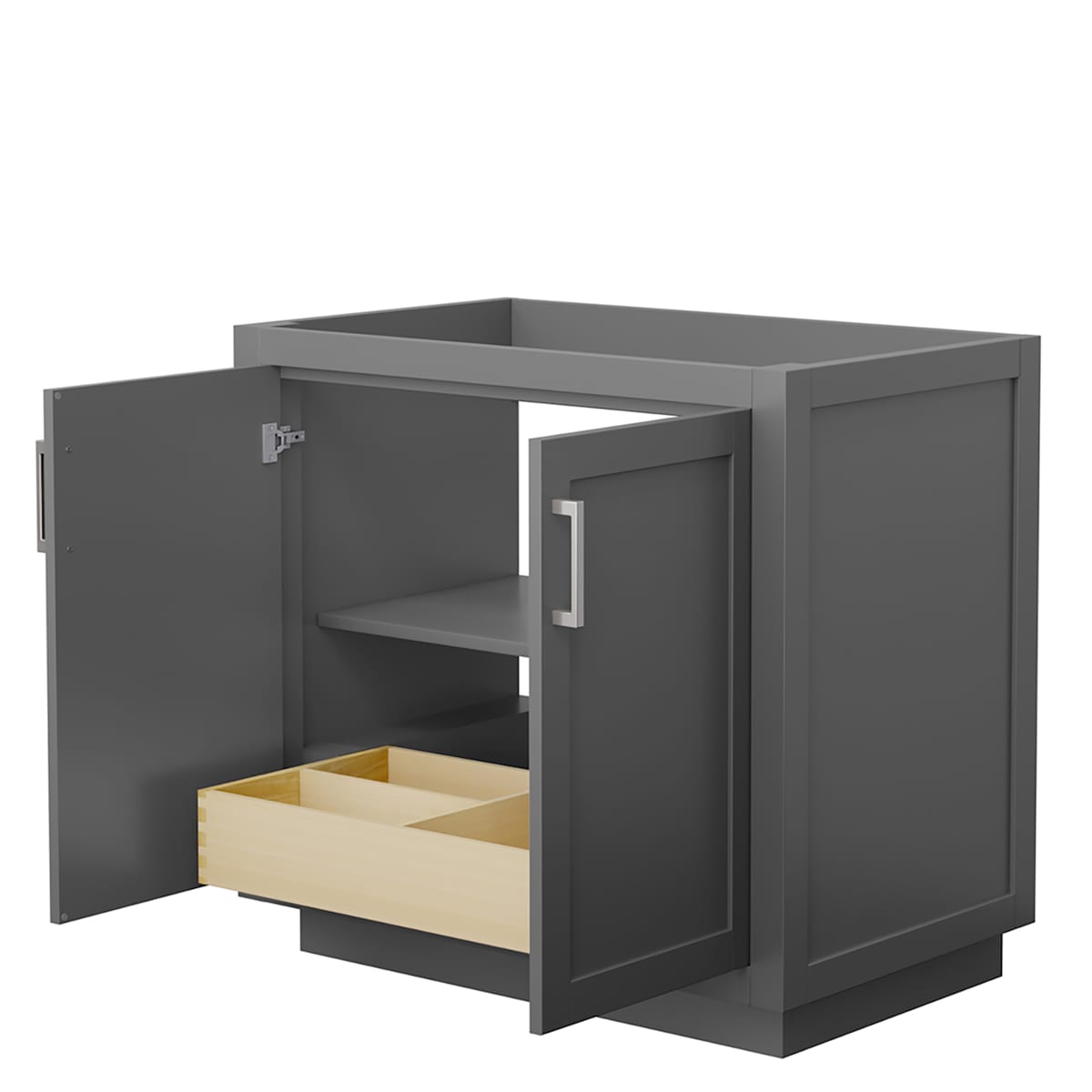 Miranda 36" Single Free Standing Vanity Cabinet Only - Less Vanity Top