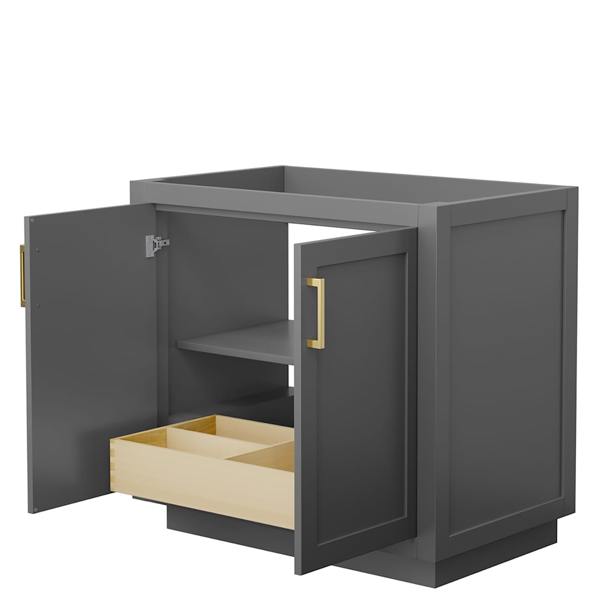 Miranda 36" Single Free Standing Vanity Cabinet Only - Less Vanity Top