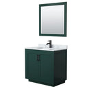 Miranda 36" Free Standing Single Basin Vanity Set with Cabinet, Marble Vanity Top, and Framed Mirror - image 15