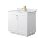 Miranda 36" Free Standing Single Basin Vanity Set with Cabinet and Marble Vanity Top - image 8