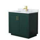 Miranda 36" Free Standing Single Basin Vanity Set with Cabinet and Marble Vanity Top - image 14