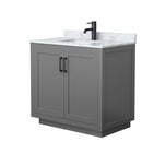 Miranda 36" Free Standing Single Basin Vanity Set with Cabinet and Marble Vanity Top - image 15