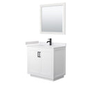 Miranda 36" Free Standing Single Basin Vanity Set with Cabinet, Cultured Marble Vanity Top, and Framed Mirror - image 16