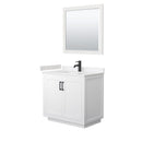 Miranda 36" Free Standing Single Basin Vanity Set with Cabinet, Cultured Marble Vanity Top, and Framed Mirror - image 17
