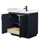 Miranda 36" Free Standing Single Basin Vanity Set with Cabinet and Cultured Marble Vanity Top - image 3