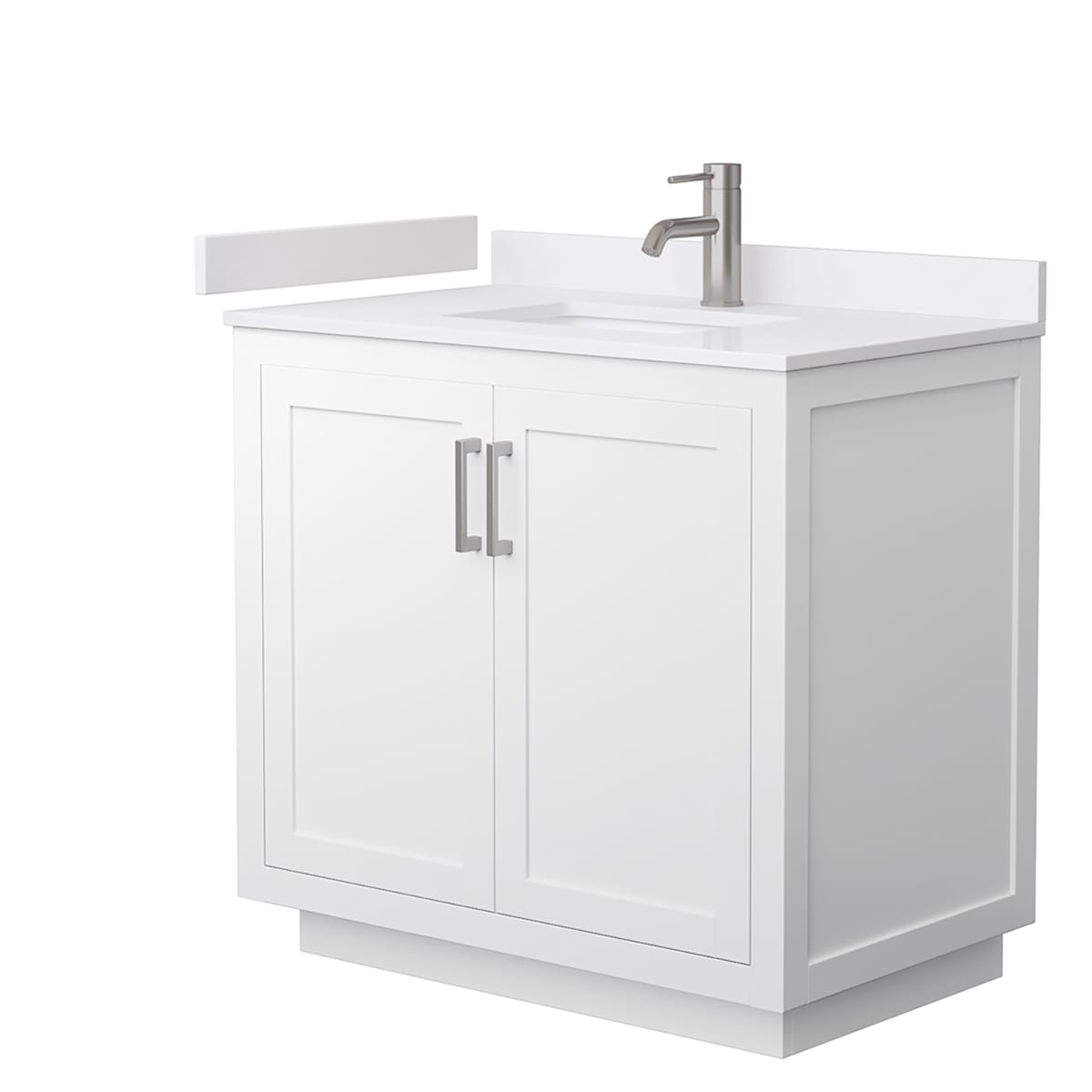 Miranda 36" Free Standing Single Basin Vanity Set with Cabinet and Cultured Marble Vanity Top