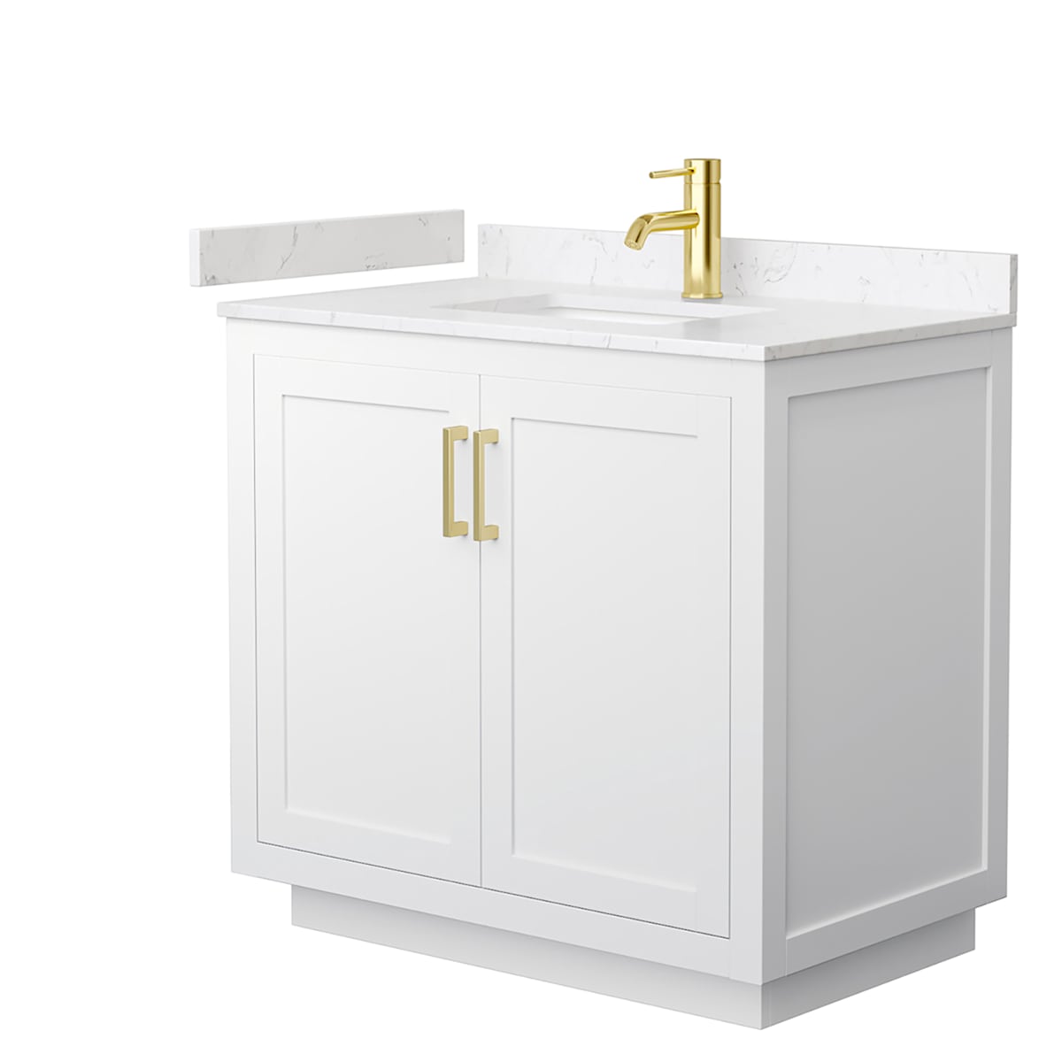 Miranda 36" Free Standing Single Basin Vanity Set with Cabinet and Cultured Marble Vanity Top