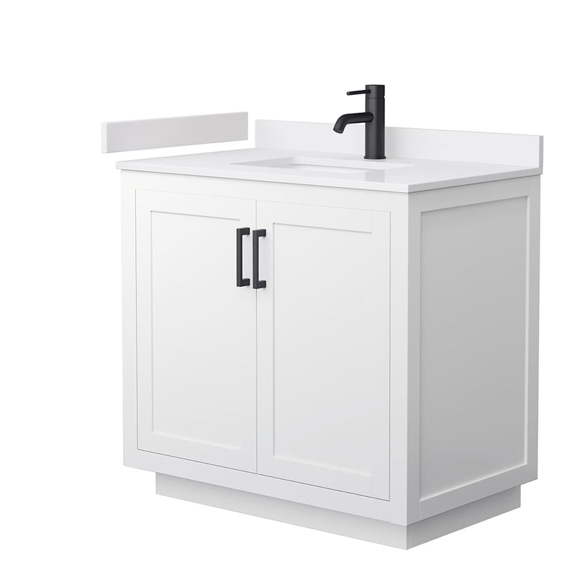 Miranda 36" Free Standing Single Basin Vanity Set with Cabinet and Cultured Marble Vanity Top - image 13
