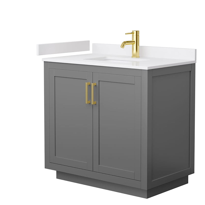Miranda 36" Free Standing Single Basin Vanity Set with Cabinet and Cultured Marble Vanity Top - image 19