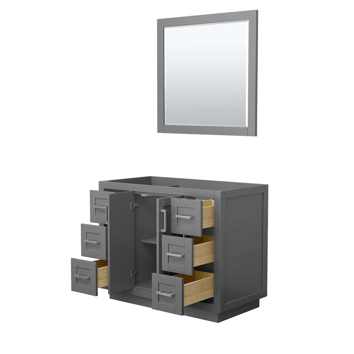 Miranda 42" Single Free Standing Vanity Cabinet - Less Vanity Top