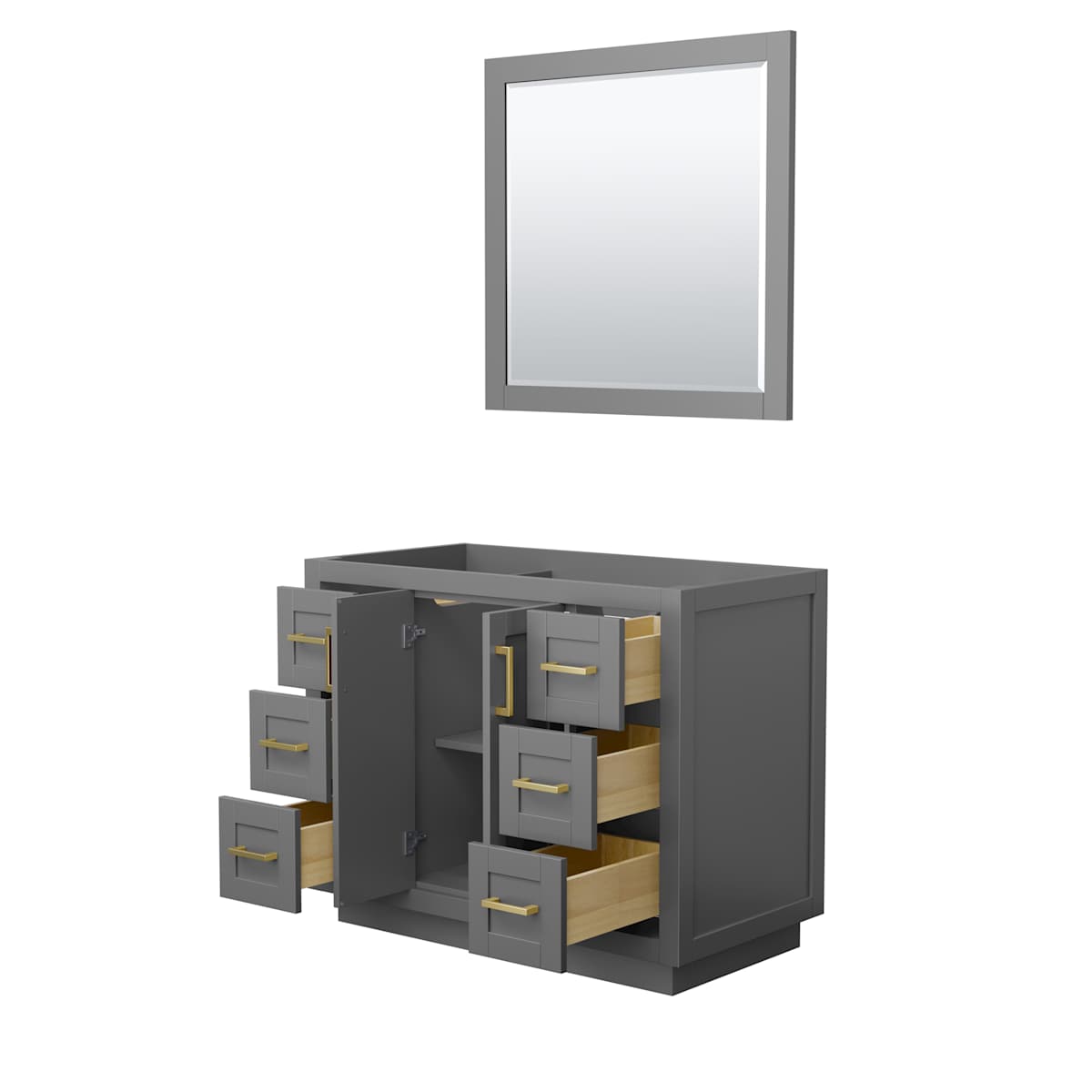 Miranda 42" Single Free Standing Vanity Cabinet - Less Vanity Top - image 13