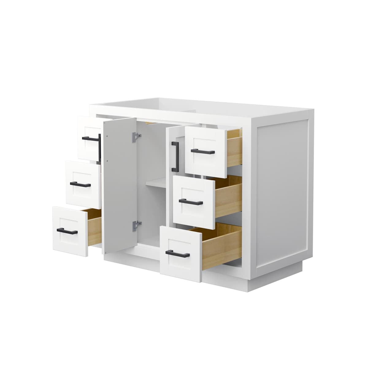 Miranda 42" Single Free Standing Vanity Cabinet Only - Less Vanity Top