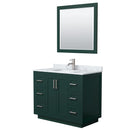 Miranda 42" Free Standing Single Basin Vanity Set with Cabinet, Marble Vanity Top, and Framed Mirror - image 17