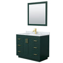 Miranda 42" Free Standing Single Basin Vanity Set with Cabinet, Marble Vanity Top, and Framed Mirror - image 18