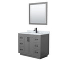 Miranda 42" Free Standing Single Basin Vanity Set with Cabinet, Marble Vanity Top, and Framed Mirror - image 19