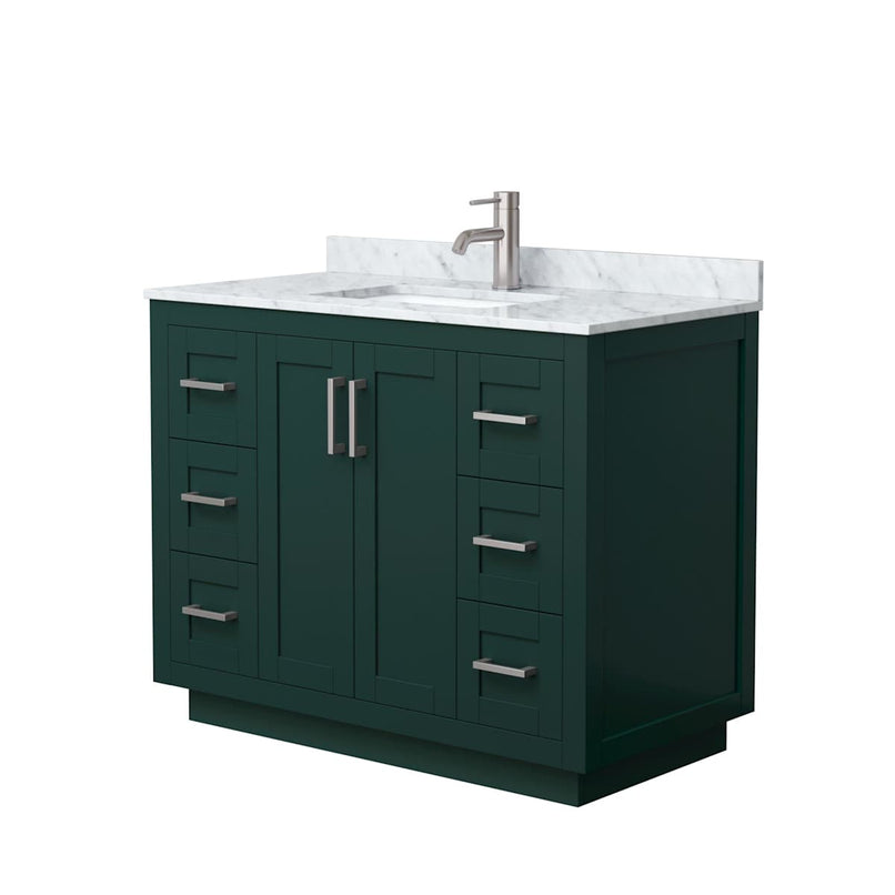 Miranda 42" Free Standing Single Basin Vanity Set with Cabinet and Marble Vanity Top - image 13
