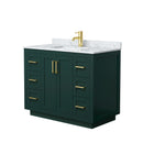 Miranda 42" Free Standing Single Basin Vanity Set with Cabinet and Marble Vanity Top - image 14