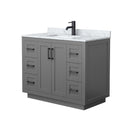 Miranda 42" Free Standing Single Basin Vanity Set with Cabinet and Marble Vanity Top - image 15
