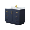 Miranda 42" Free Standing Single Basin Vanity Set with Cabinet and Marble Vanity Top - image 17