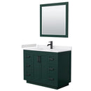 Miranda 42" Free Standing Single Basin Vanity Set with Cabinet, Cultured Marble Vanity Top, and Framed Mirror - image 20