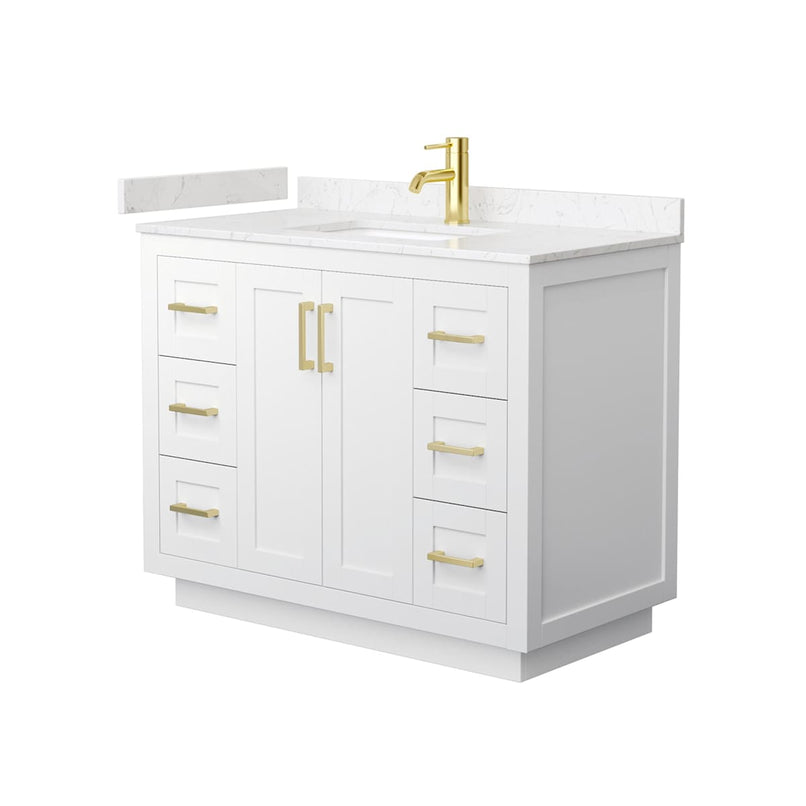 Miranda 42" Free Standing Single Basin Vanity Set with Cabinet and Cultured Marble Vanity Top - image 11