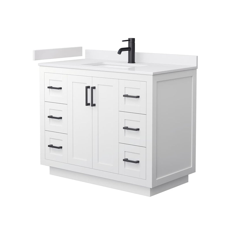 Miranda 42" Free Standing Single Basin Vanity Set with Cabinet and Cultured Marble Vanity Top - image 12