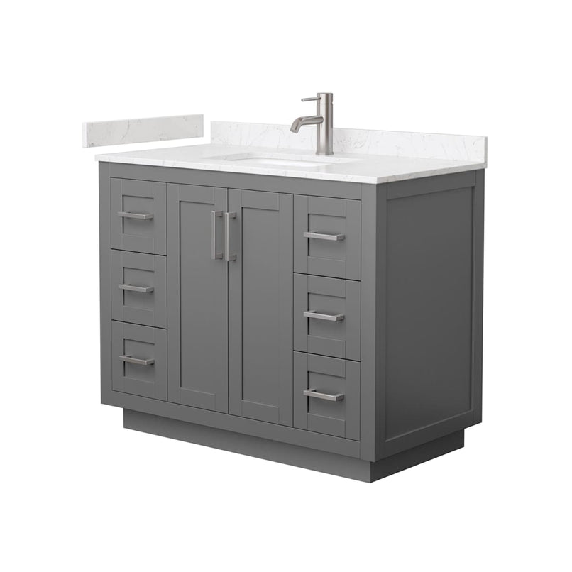 Miranda 42" Free Standing Single Basin Vanity Set with Cabinet and Cultured Marble Vanity Top - image 15