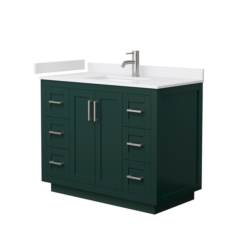 Miranda 42" Free Standing Single Basin Vanity Set with Cabinet and Cultured Marble Vanity Top - image 20