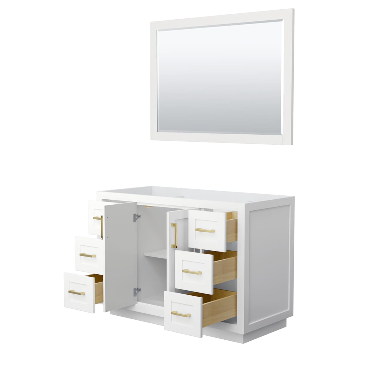 Miranda 48" Single Free Standing Vanity Cabinet - Less Vanity Top