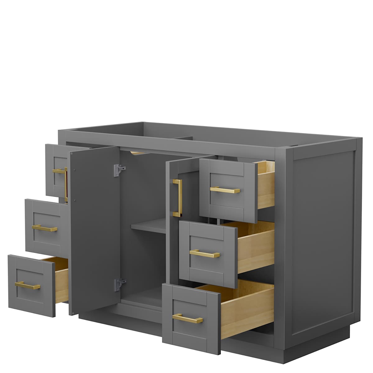 Miranda 48" Single Free Standing Vanity Cabinet Only - Less Vanity Top
