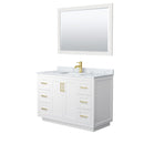 Miranda 48" Free Standing Single Basin Vanity Set with Cabinet, Marble Vanity Top, and Framed Mirror - image 9