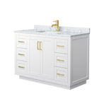 Miranda 48" Free Standing Single Basin Vanity Set with Cabinet and Marble Vanity Top - image 8