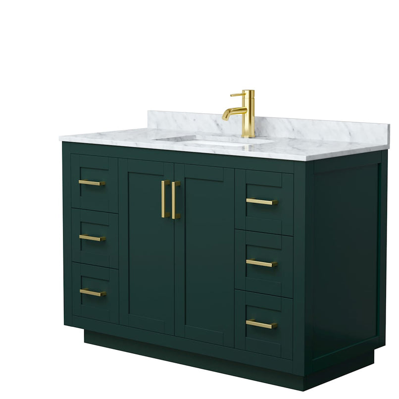 Miranda 48" Free Standing Single Basin Vanity Set with Cabinet and Marble Vanity Top - image 14