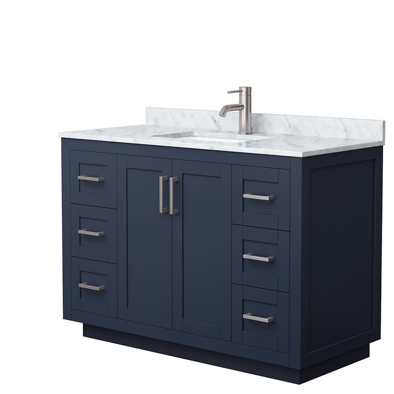 Miranda 48" Free Standing Single Basin Vanity Set with Cabinet and Marble Vanity Top - image 16