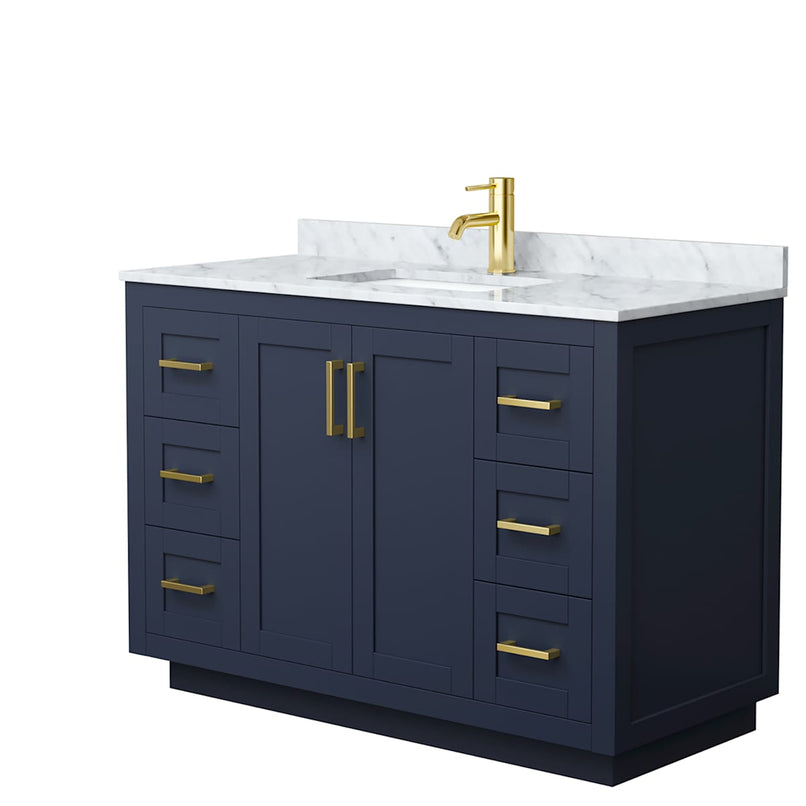 Miranda 48" Free Standing Single Basin Vanity Set with Cabinet and Marble Vanity Top - image 17