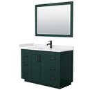 Miranda 48" Free Standing Single Basin Vanity Set with Cabinet, Cultured Marble Vanity Top, and Framed Mirror - image 20
