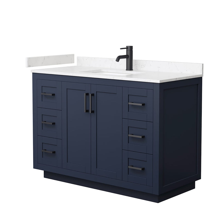 Miranda 48" Free Standing Single Basin Vanity Set with Cabinet and Cultured Marble Vanity Top - image 2