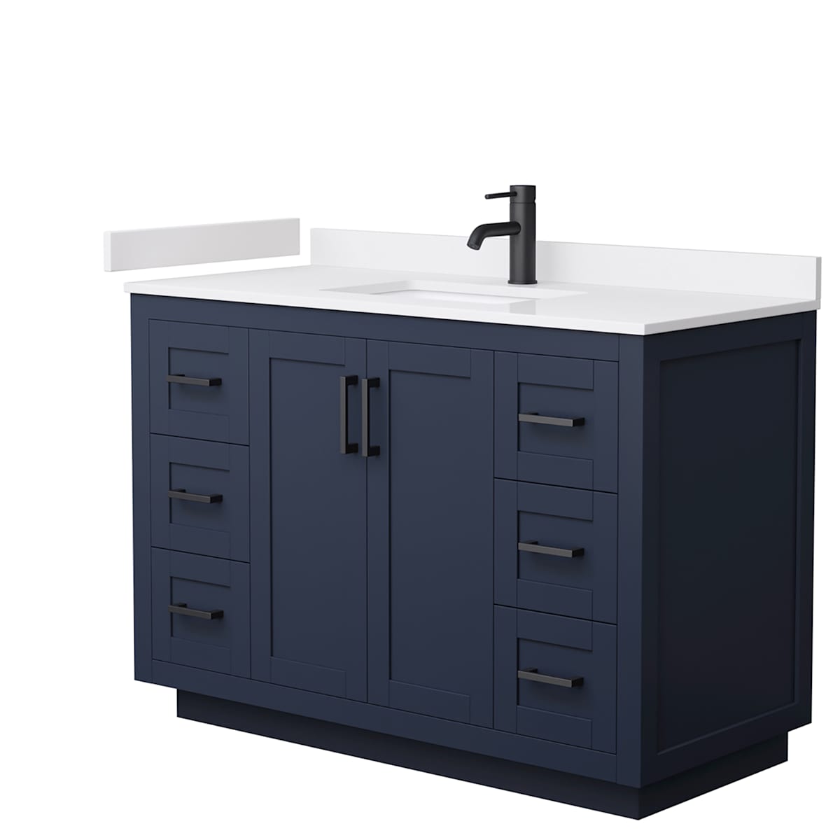 Miranda 48" Free Standing Single Basin Vanity Set with Cabinet and Cultured Marble Vanity Top