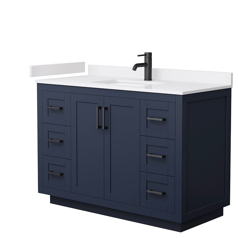 Miranda 48" Free Standing Single Basin Vanity Set with Cabinet and Cultured Marble Vanity Top - image 7