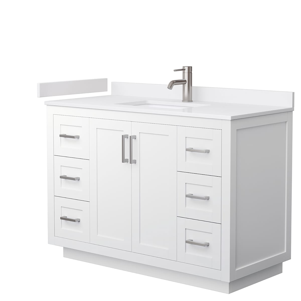 Miranda 48" Free Standing Single Basin Vanity Set with Cabinet and Cultured Marble Vanity Top