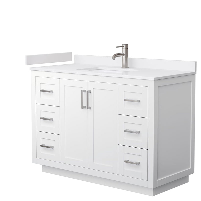 Miranda 48" Free Standing Single Basin Vanity Set with Cabinet and Cultured Marble Vanity Top - image 9