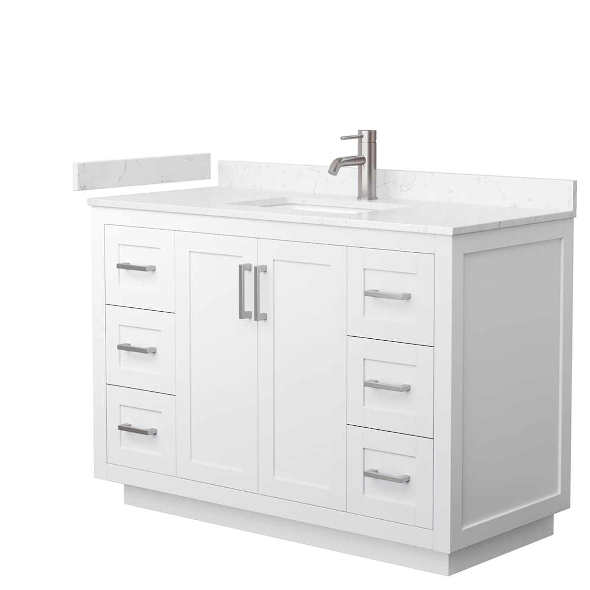 Miranda 48" Free Standing Single Basin Vanity Set with Cabinet and Cultured Marble Vanity Top