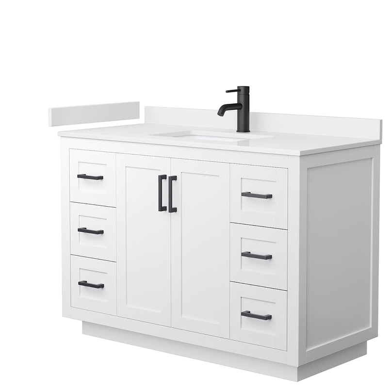 Miranda 48" Free Standing Single Basin Vanity Set with Cabinet and Cultured Marble Vanity Top - image 13