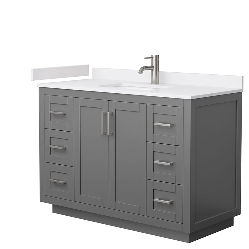 Miranda 48" Free Standing Single Basin Vanity Set with Cabinet and Cultured Marble Vanity Top - image 15