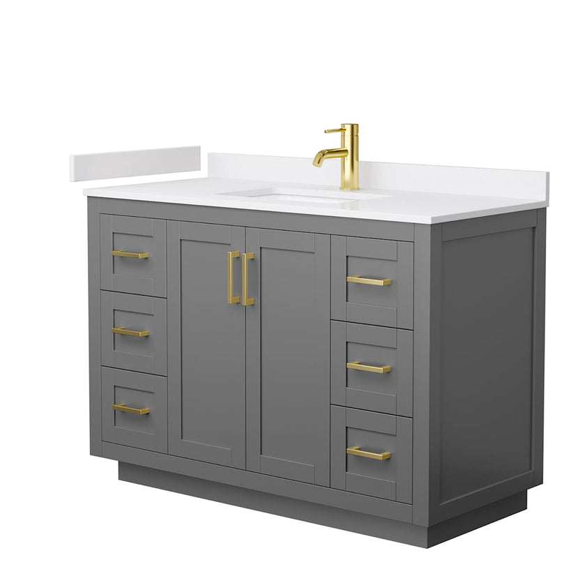 Miranda 48" Free Standing Single Basin Vanity Set with Cabinet and Cultured Marble Vanity Top - image 19