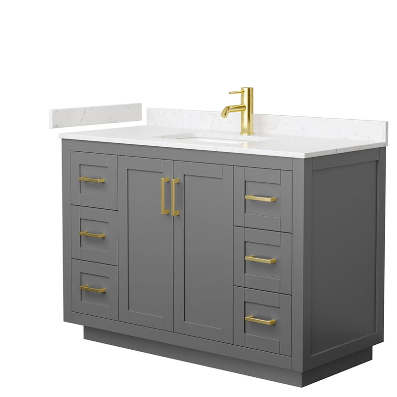 Miranda 48" Free Standing Single Basin Vanity Set with Cabinet and Cultured Marble Vanity Top - image 20