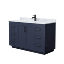 Miranda 54" Free Standing Single Basin Vanity Set with Cabinet and Marble Vanity Top - image 2