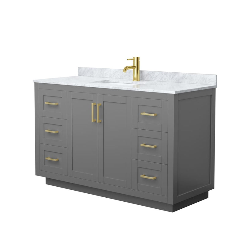 Miranda 54" Free Standing Single Basin Vanity Set with Cabinet and Marble Vanity Top - image 12
